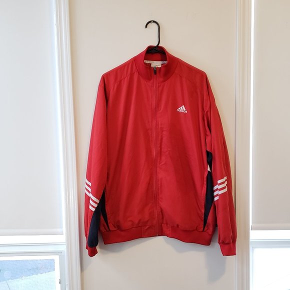 Vintage Adidas Track Jacket. Red. Men's Large. - Picture 1 of 6